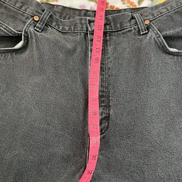 Vintage Wrangler Jeans Mens 40x30 Black Western Classic Straight Leg Dad Denim - Picture 4 of 8